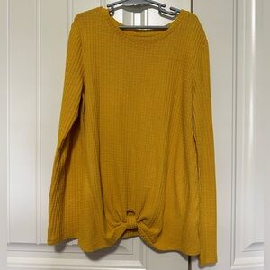 Girls Cat & Jack mustard shirt. Size Large